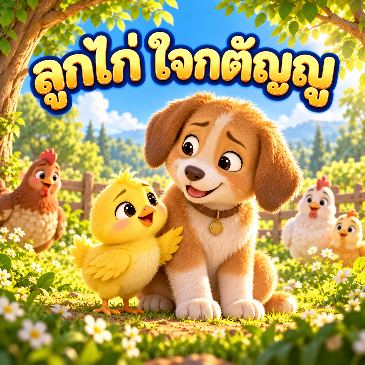 ปกนิทาน ลูกไก่ ใจกตัญญู
