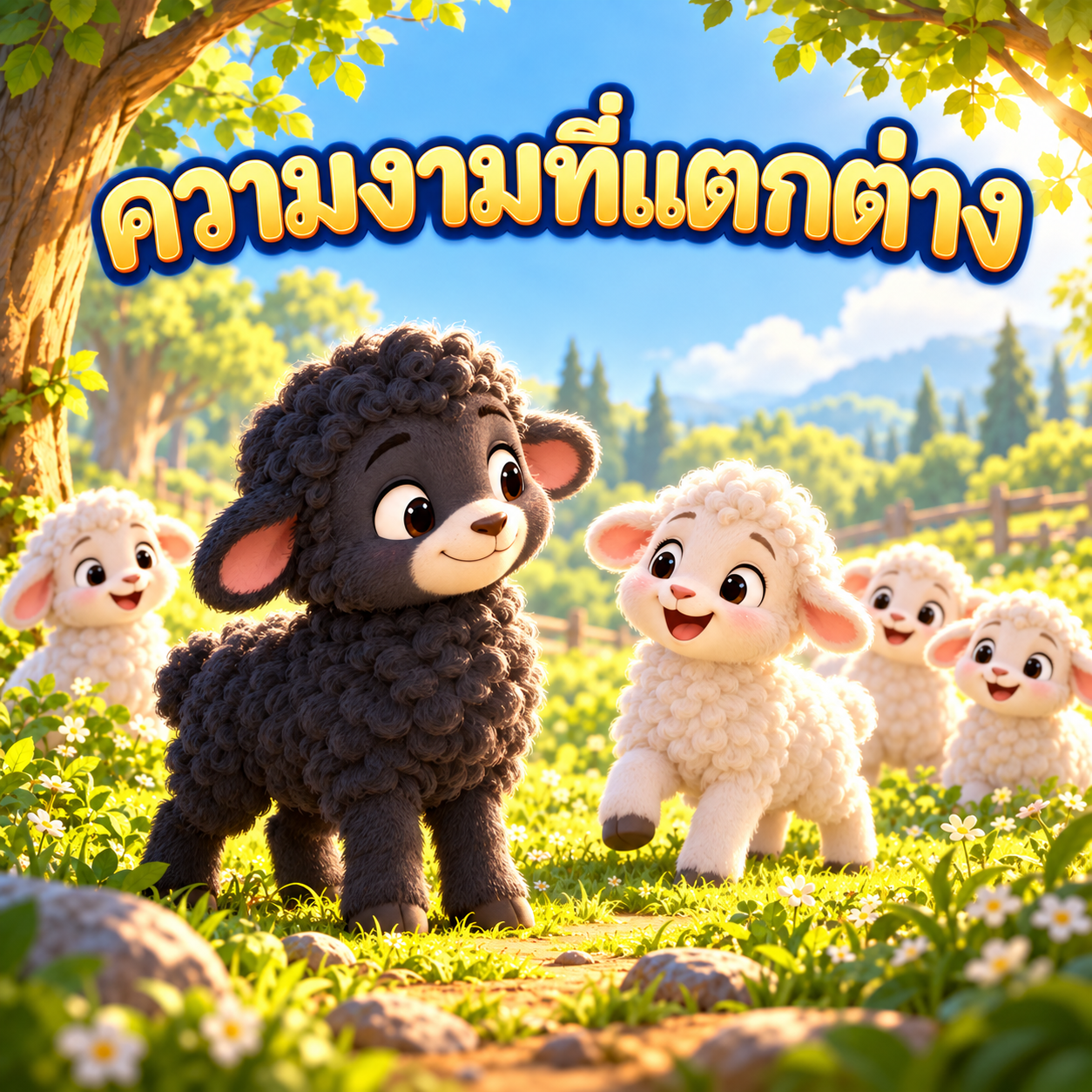 ปกนิทาน ความงามที่แตกต่าง